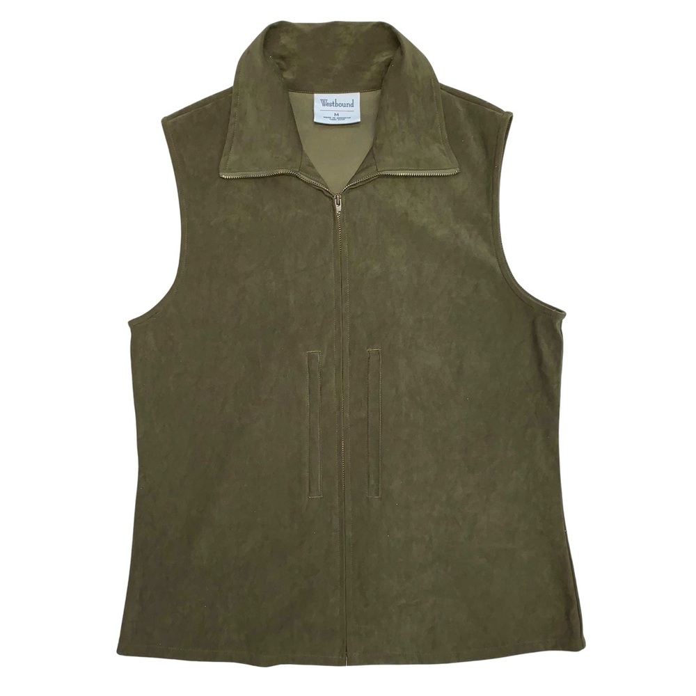 Westbound Zip Up Collared Lightweight Vest Medium Layering Staple Fall Neutral